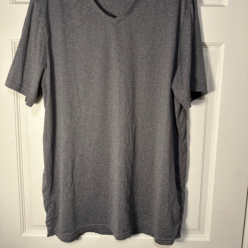 Men's Gray V-Neck T-Shirt